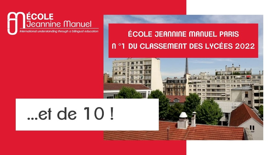 Vignette avec la mention meilleur lycée de France 2022